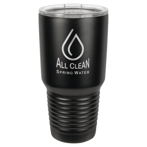 30 oz blackpolar camel ringneck insulated tumbler clear lid w o silver ring