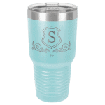 30 oz Light Blue Polar Camel Ringneck Insulated Tumbler with Clear Lid