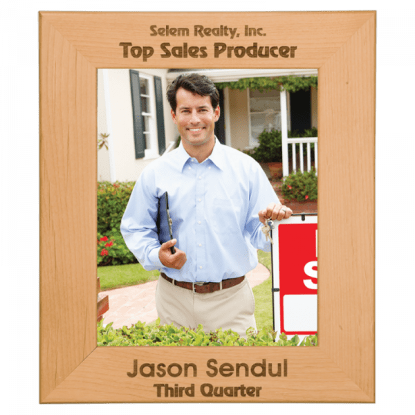 5x7 red alder photo frame
