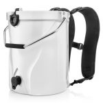 Brumate Backtap Rotomolded 3 Gallon Backpack Cooler Ice White Solid