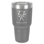 Dark gray 30 oz Polar Camel Ringneck Tumbler with Clear Lid