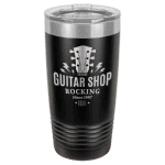 Polar Camel 20 oz Black Ringneck Vacuum insulated Tumbler with clear lid