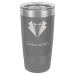 Polar Camel 20 oz Dark Gray Ringneck Vacuum insulated Tumbler with clear lid