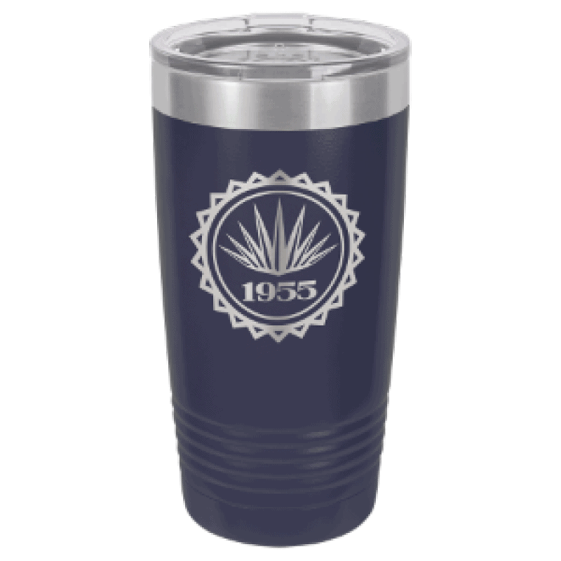 Polar Camel 20 oz Navy Blue Ringneck Vacuum insulated Tumbler with clear lid