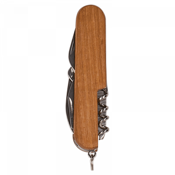 wood 8 function pocket knife